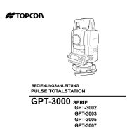 Bedienungsanleitung für Topcon GPT-3000