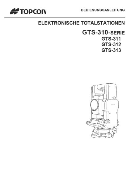 Bedienungsanleitung für Topcon GTS 310